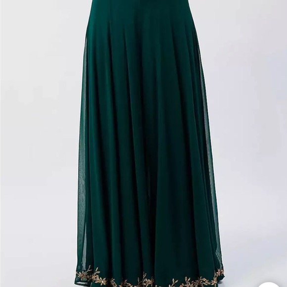 Esha Koul Emerald Anarkali Set Size Small - Picture 3 of 16
